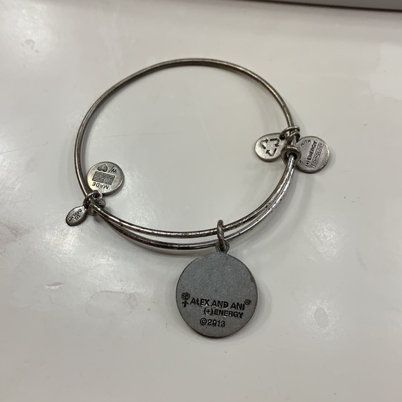 Alex and Ani silver bracelet with charm - Picture 2 of 2